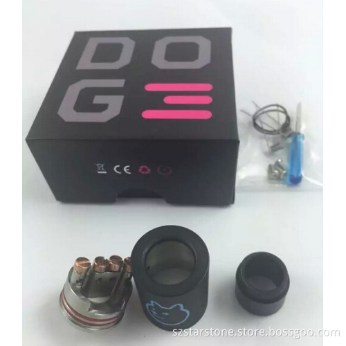 2016 Well Juice Design Mech Mod 3 Peek insulator colorful Doge v3 rda in stock